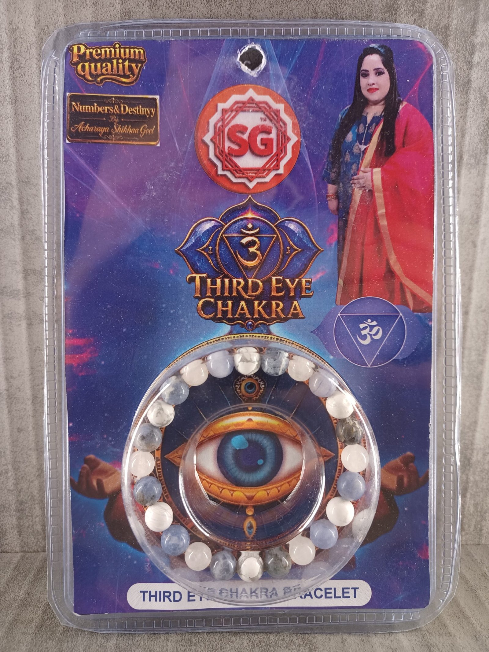 Natural Third Eye Chakra Bracelet 8 mm